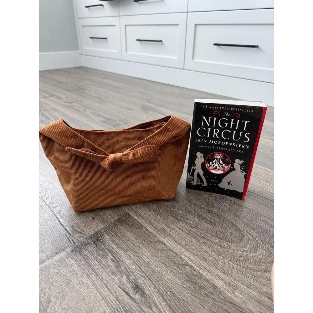 Brown baby corduroy purse